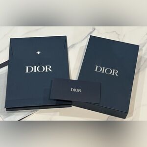 NEW Dior Blue Shirt Box / Bag / Tissue Paper